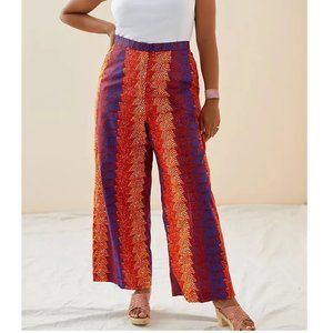 Anthropologie SIKA Taylor Abstract Wide-Leg Pants Trousers 20W